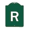 Signmission Designer Series Sign-Sign W/ Letter R, Green & White Aluminum Sign, 18" x 24", GW-1824-22930 A-DES-GW-1824-22930 - alternate 1